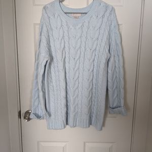 Light blue soft Rachel parcel sweater